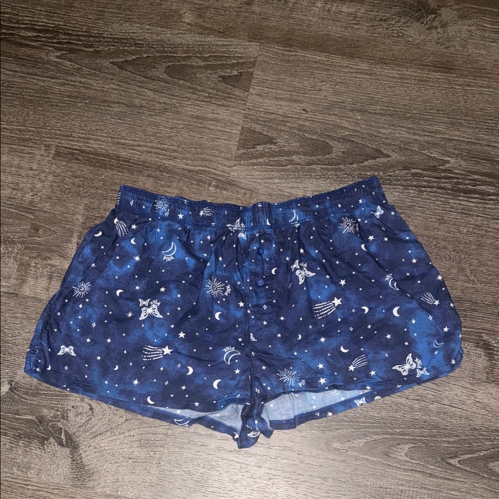 Blue Starry Night Sleep Shorts
